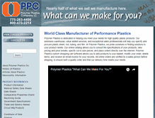Tablet Screenshot of polymerplastics.com